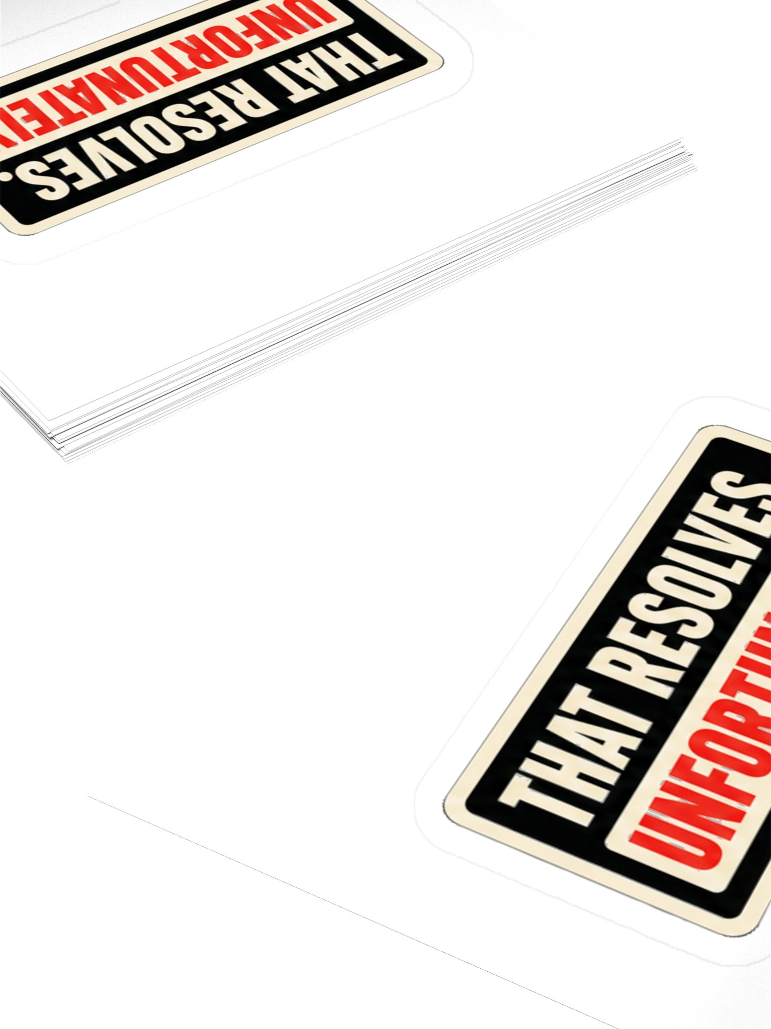 THAT RESOLVES. UNFORTUNATELY. — Commander Sticker product image (5)