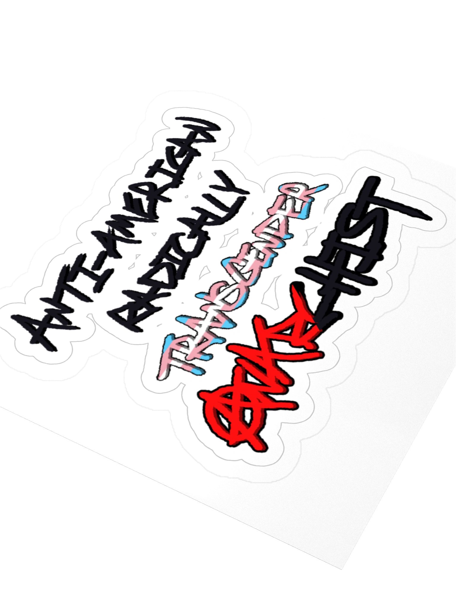 Anti-American Radically Transgender Anarchist Sticker product image (9)