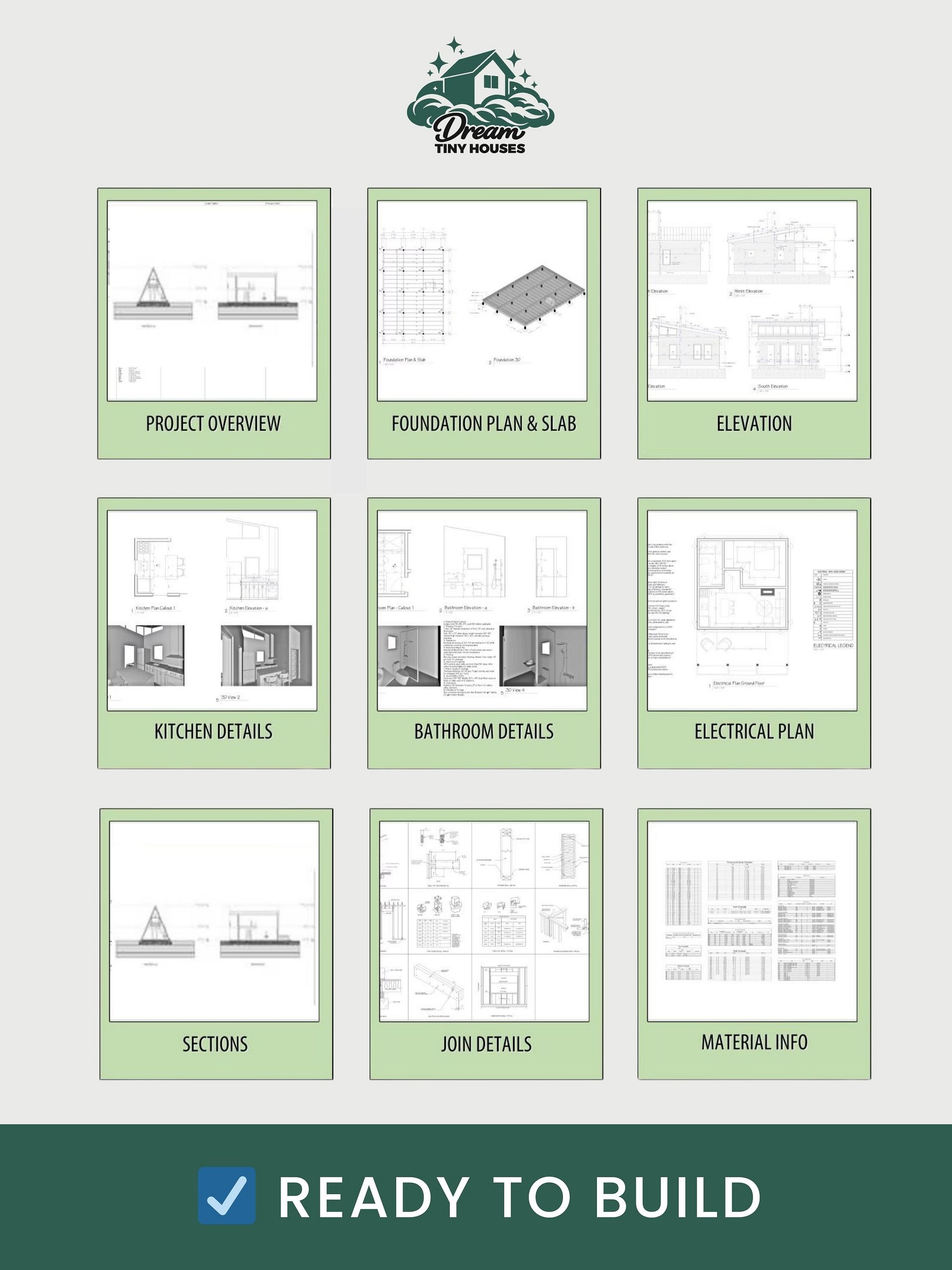 The Spire Tiny House Blueprint Set (CAD File + Materials List) product image (6)