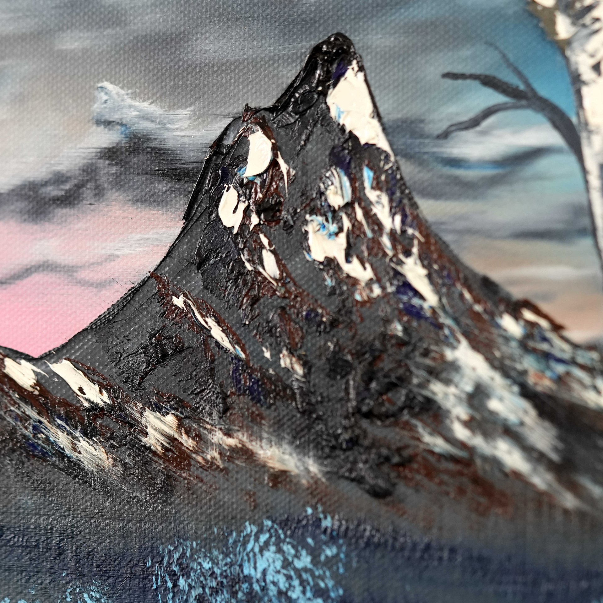 The Snowed in Road (Original) 16x20 Canvas product image (4)