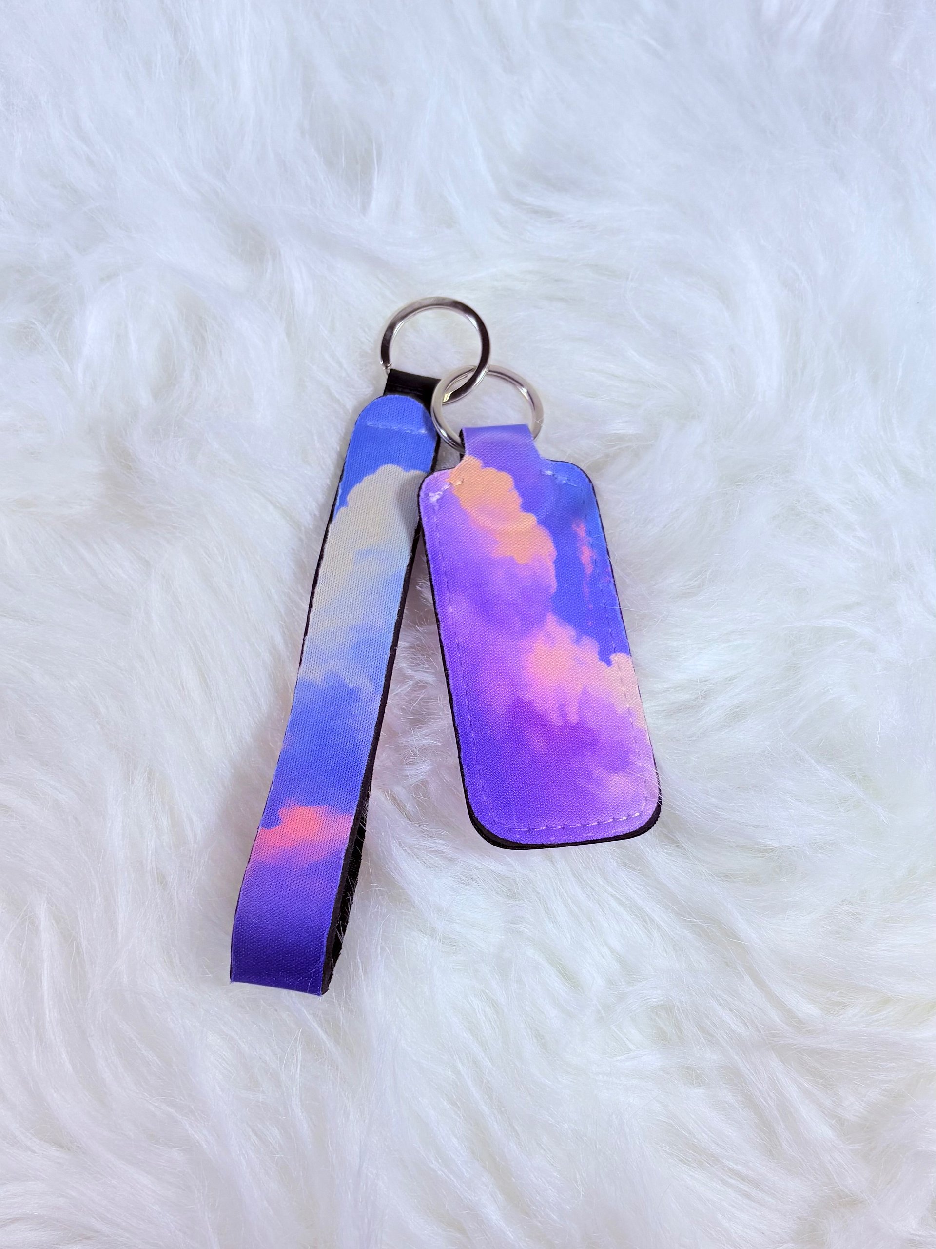 Cloudy Lip Balm Keychain Holder product image (1)
