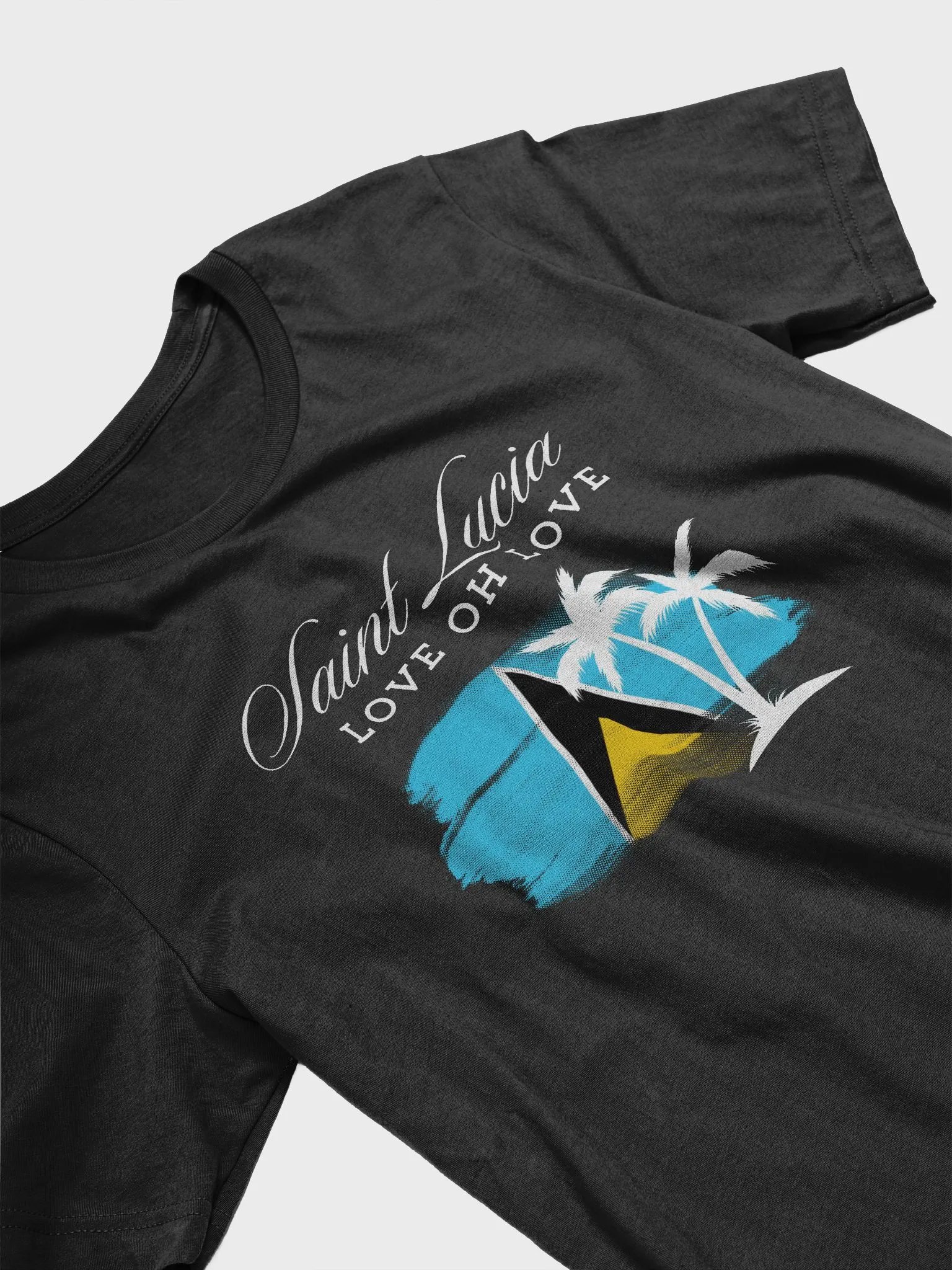 Saint Lucia Love Graphic T-Shirt product image (64)