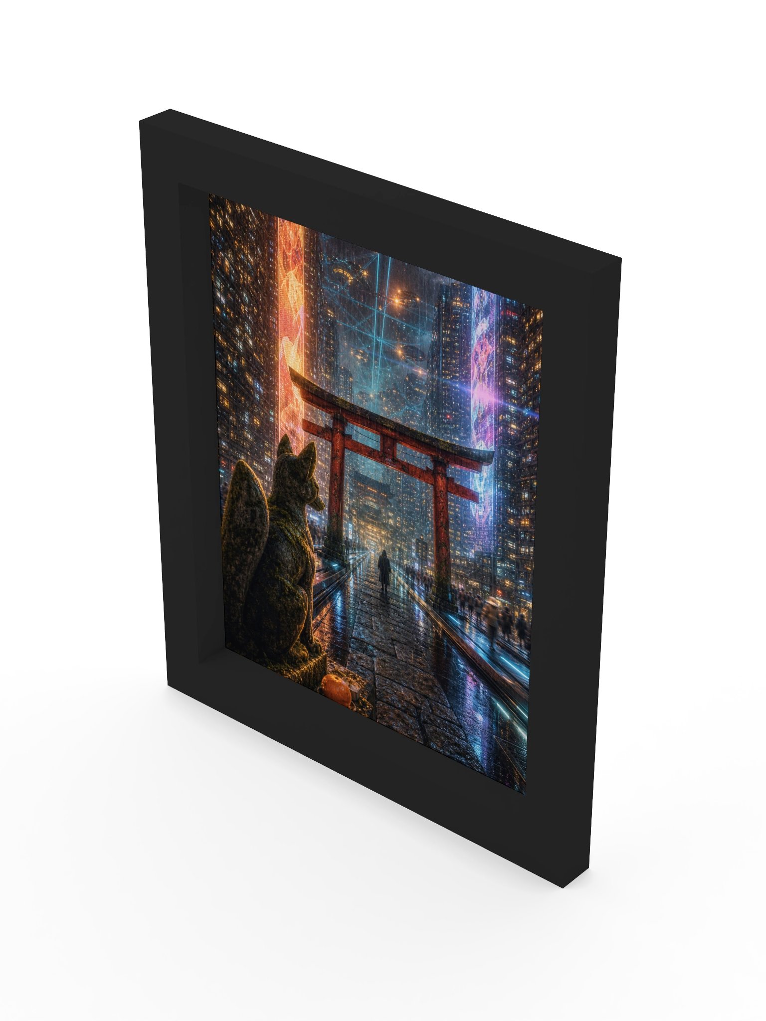 Cyberpunk Shrine Night Poster product image (15)