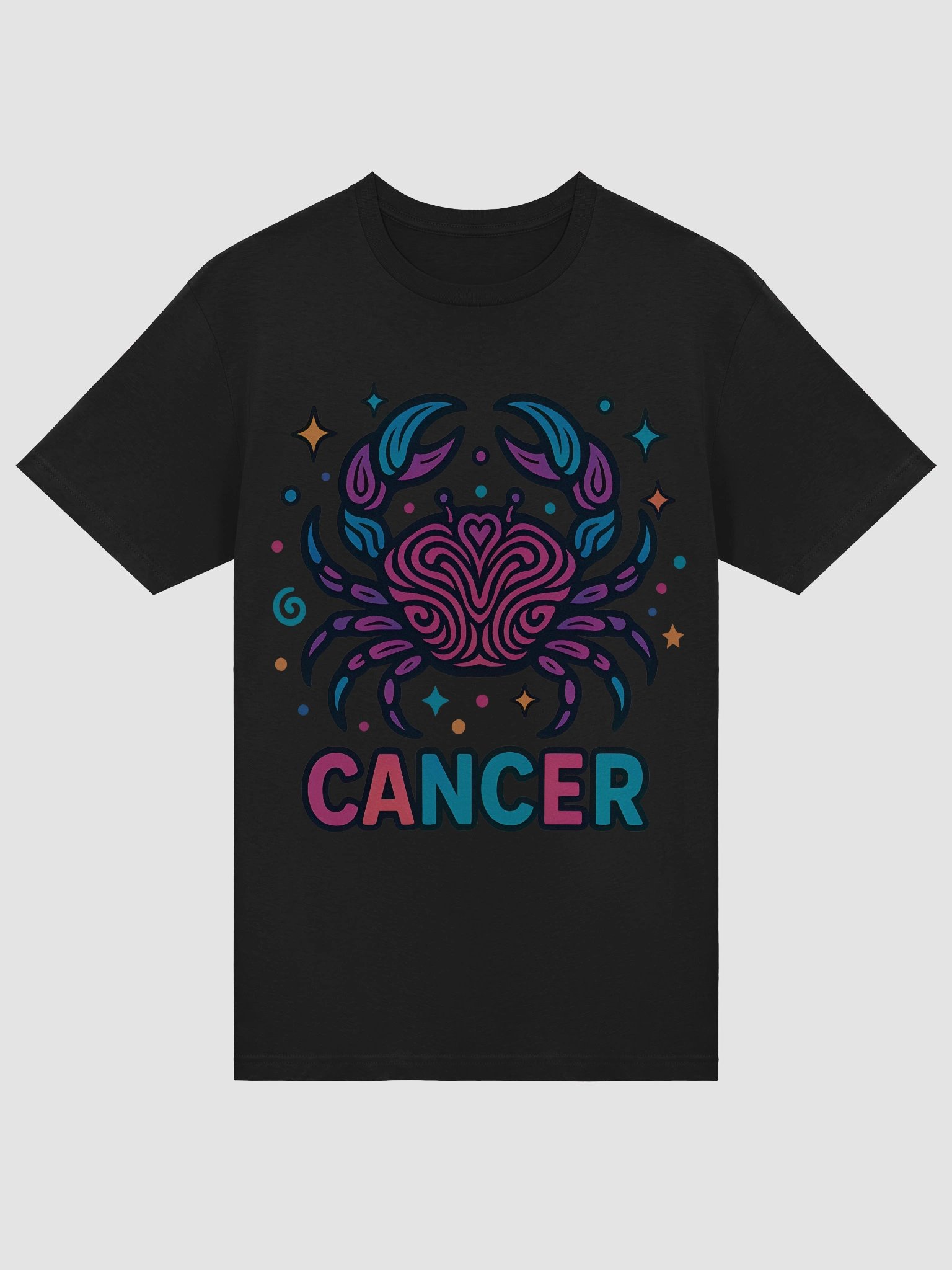 Cancer Zodiac Sign T-Shirt – Intuitive & Artistic Psychedelic Design 1 product image (5)
