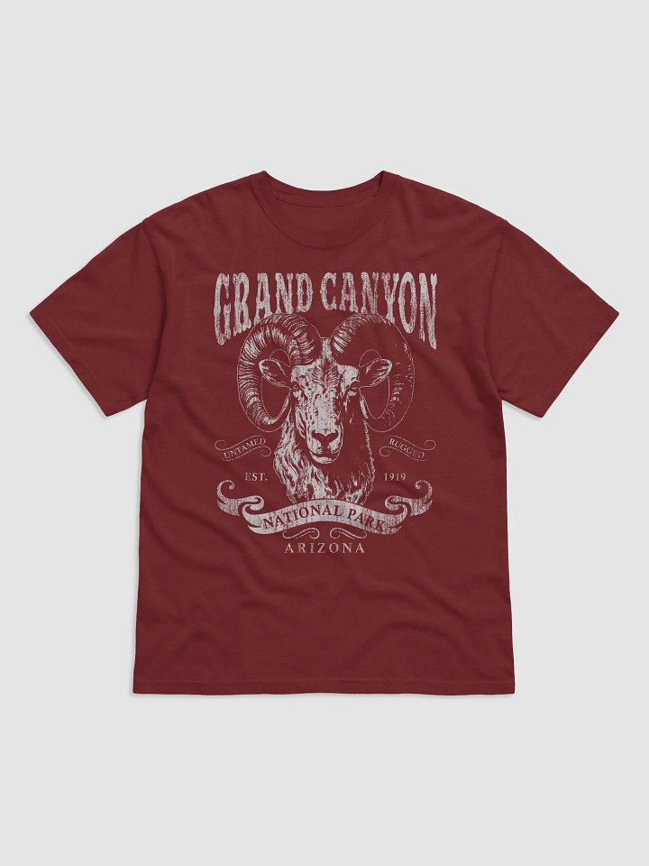 Grand Canyon National Park, Arizona T-Shirt | Vintage-Style Grunge Western Tee with a Bighorn Sheep Head product image (12)