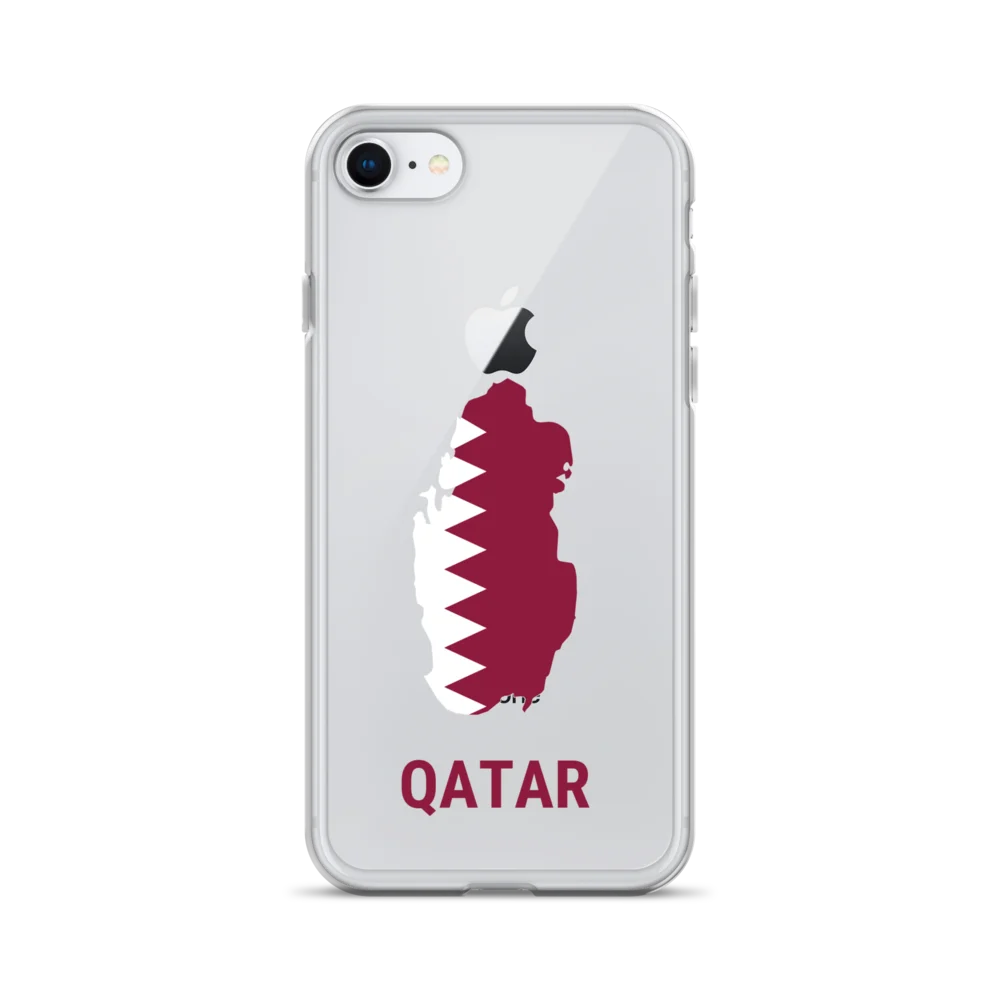 Qatar 2026 World Cup Flag iPhone Tough Case - Qatar Soccer Phone Cover - Dual Layer Protective Case product image (1)