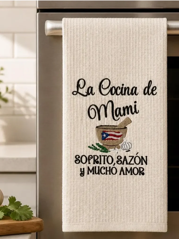 La Cocina de Mami Puerto Rican Kitchen Towel product image (1)