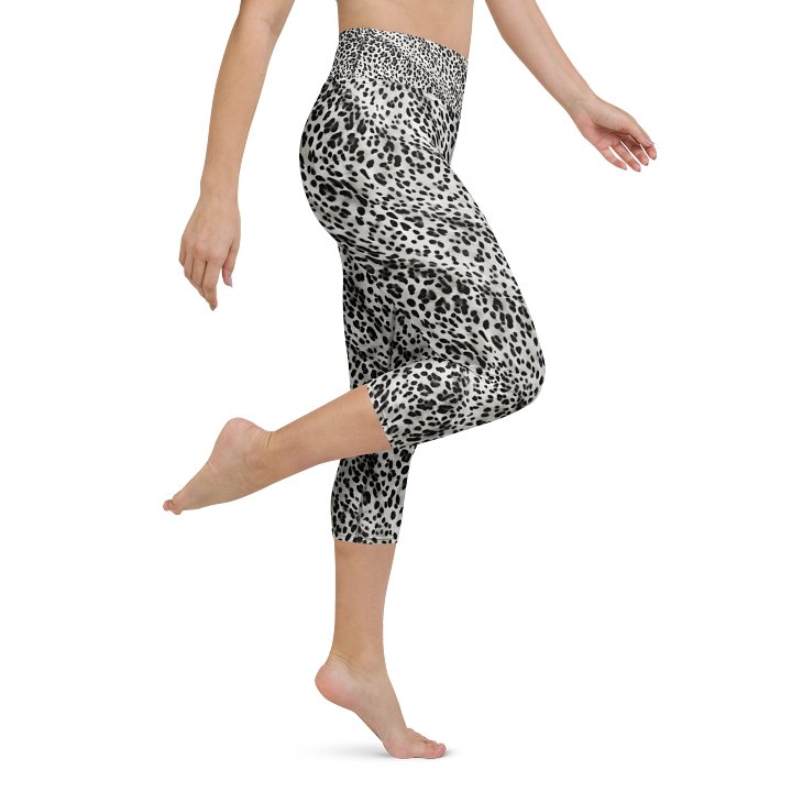 Grey Leopard Capri Leggings product image (1)