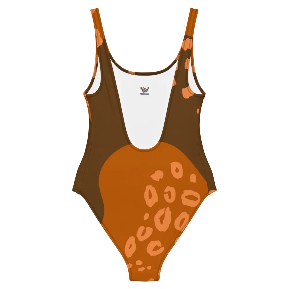 Orange Flowing Waves All-Over Swimsuit product image (6)