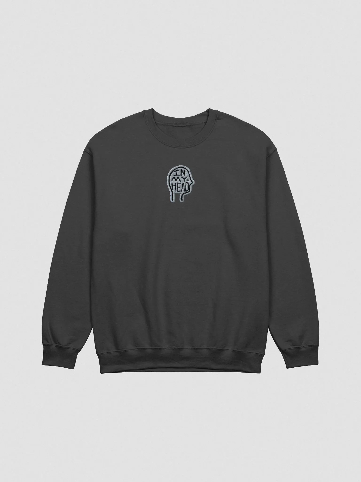 In My Head embroidered crewneck (grey contrast design) product image (2)