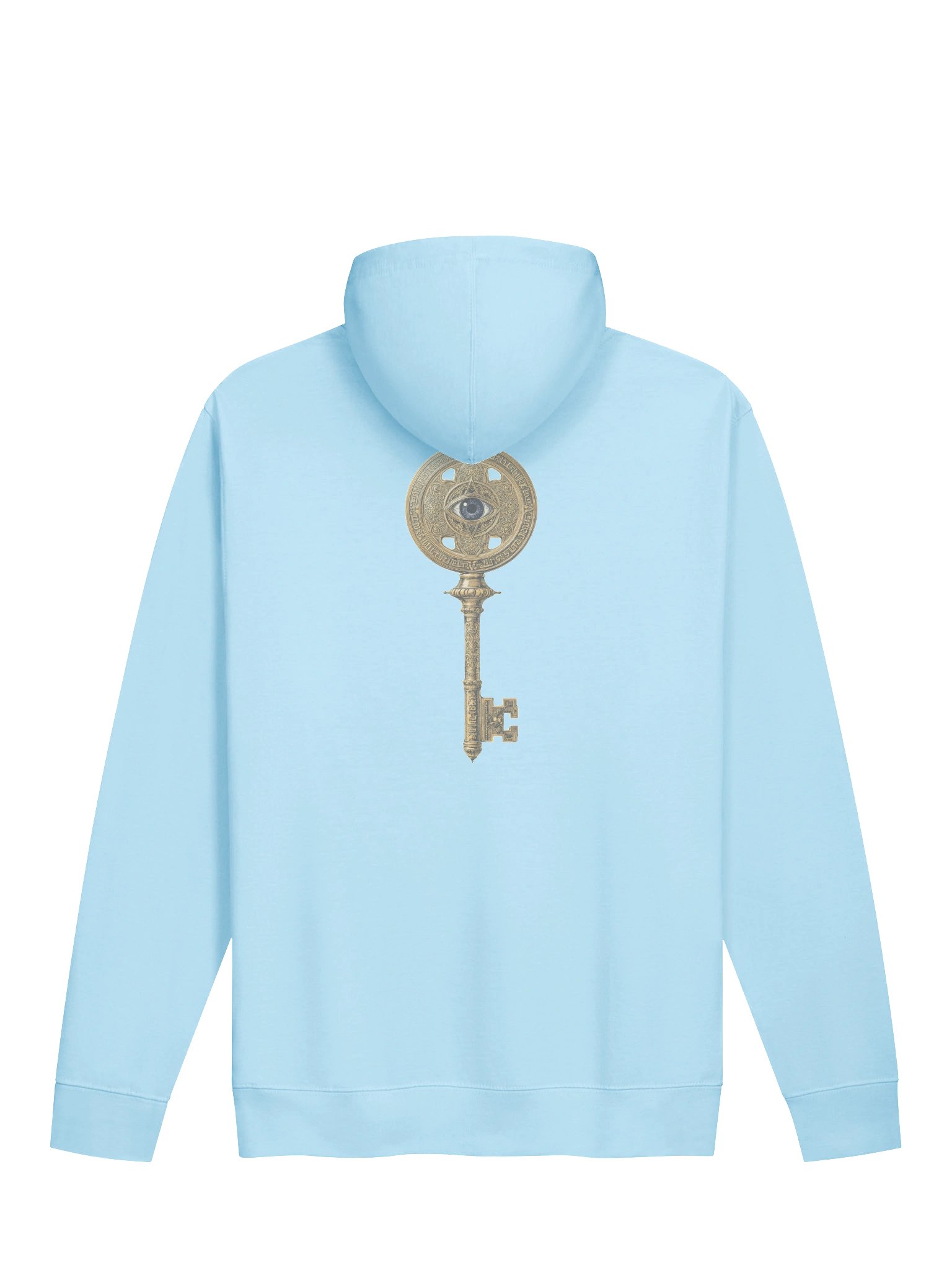 The Gatekeeper’s Key – Blue Aqua Horizon Edition (Front & Back Print) | Unisex Midweight Hoodie product image (2)