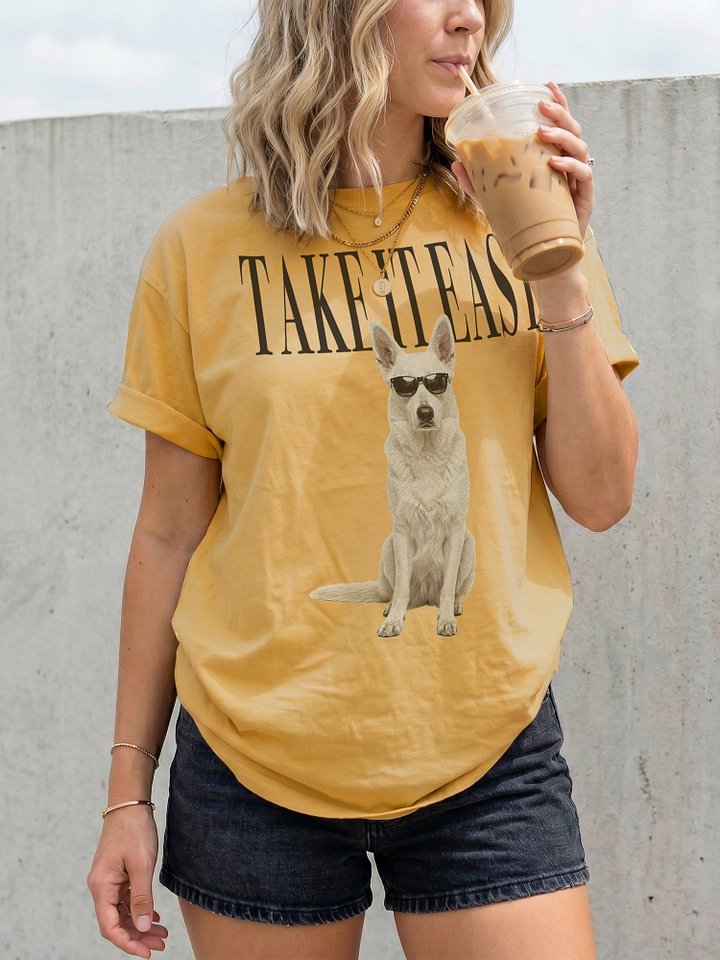 Take It Easy '90s Pop Vintage-Style T-Shirt for German Shepherd(White) Lovers product image (2)