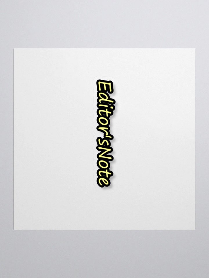 Editor's Note Sticker product image (2)