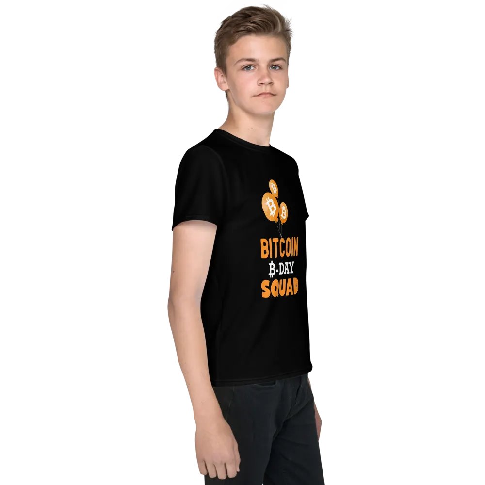 Bitcoin B-Day Squad Youth T-Shirt product image (2)