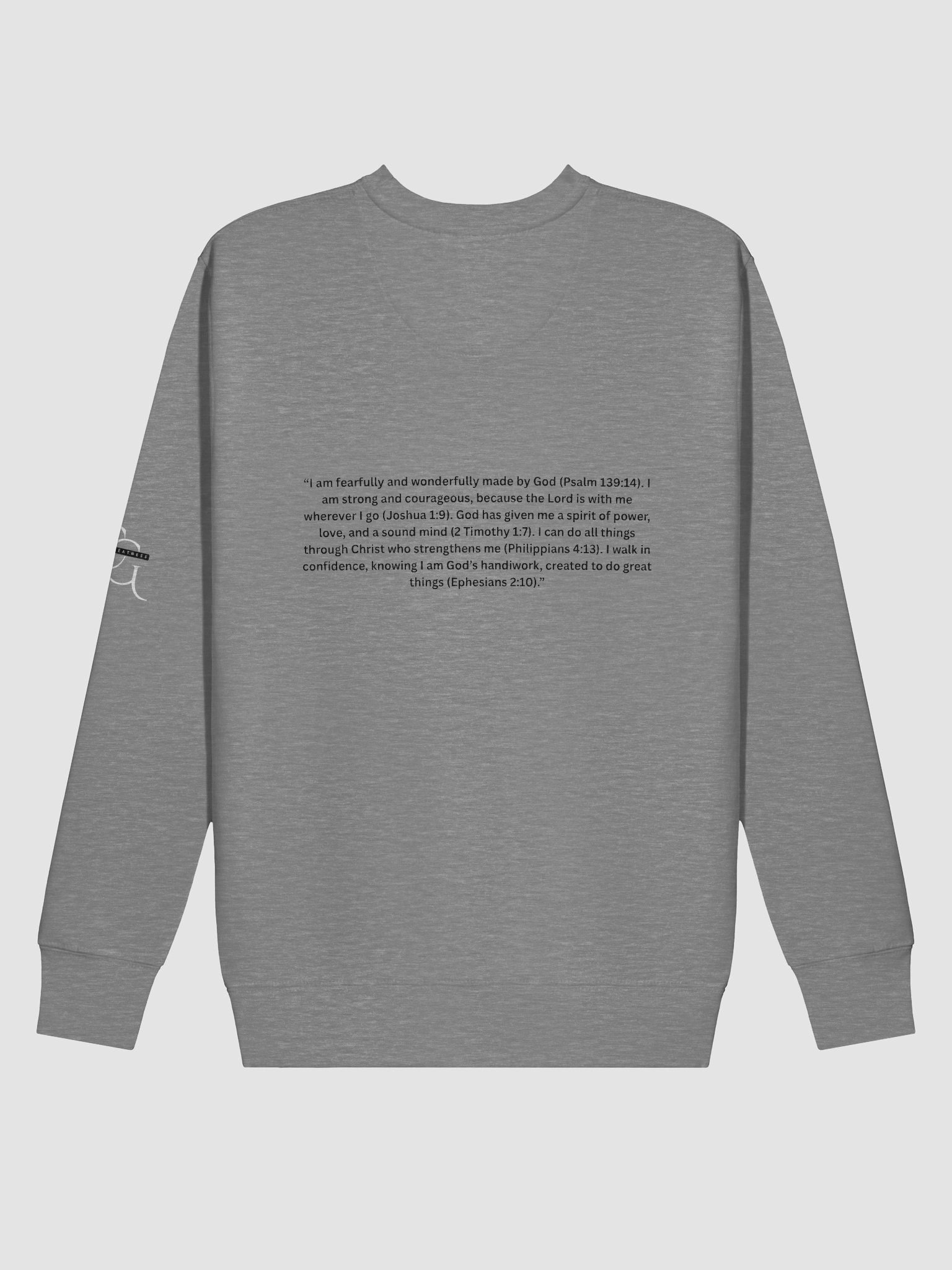 CG Faith Crew Neck Sweatshirt (Black) product image (37)