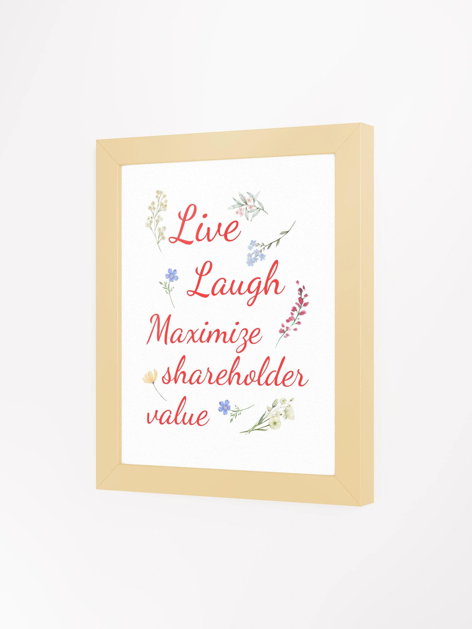 Maximize Shareholder Value Framed Wall Art product image (3)
