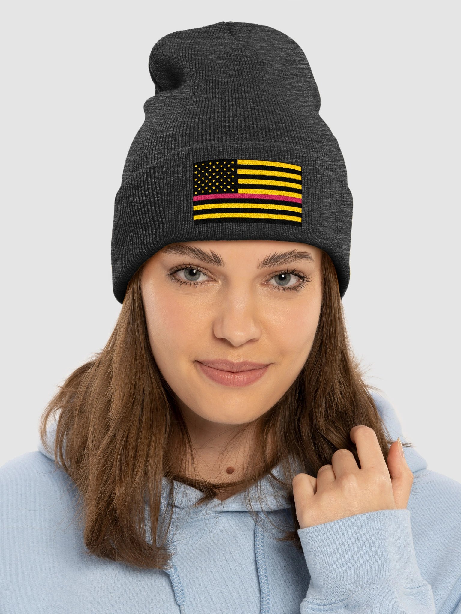Pink Flag Beanie product image (3)
