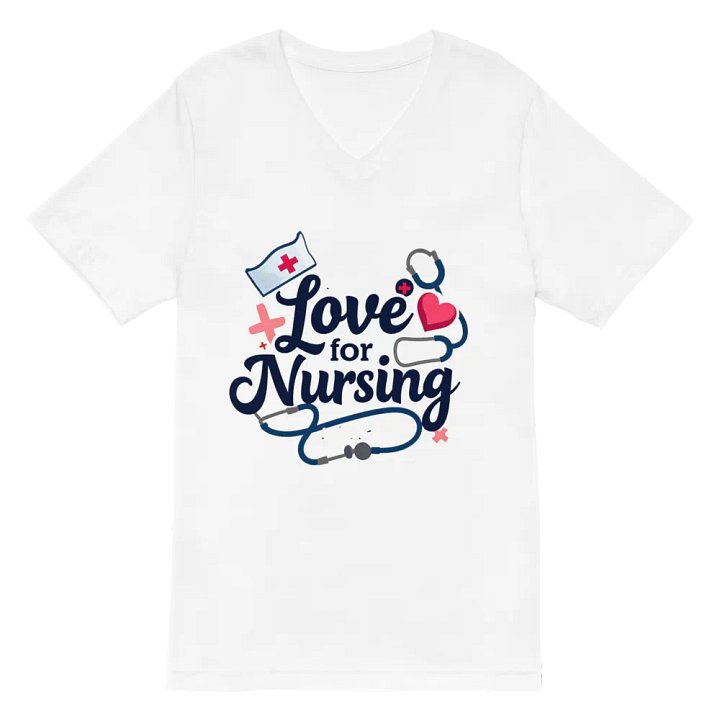 Nurse's Love V-Neck Tee product image (2)