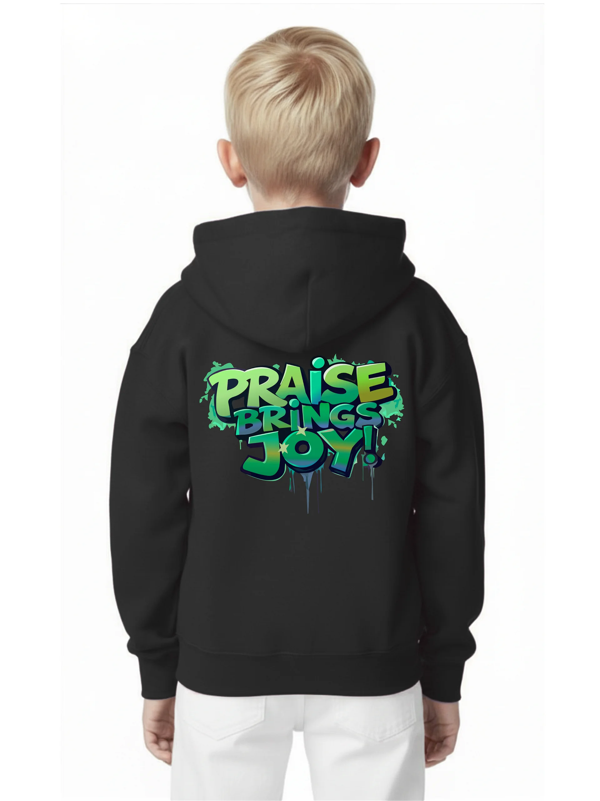 Praise Brings Joy Boys Christian Hoodie product image (1)