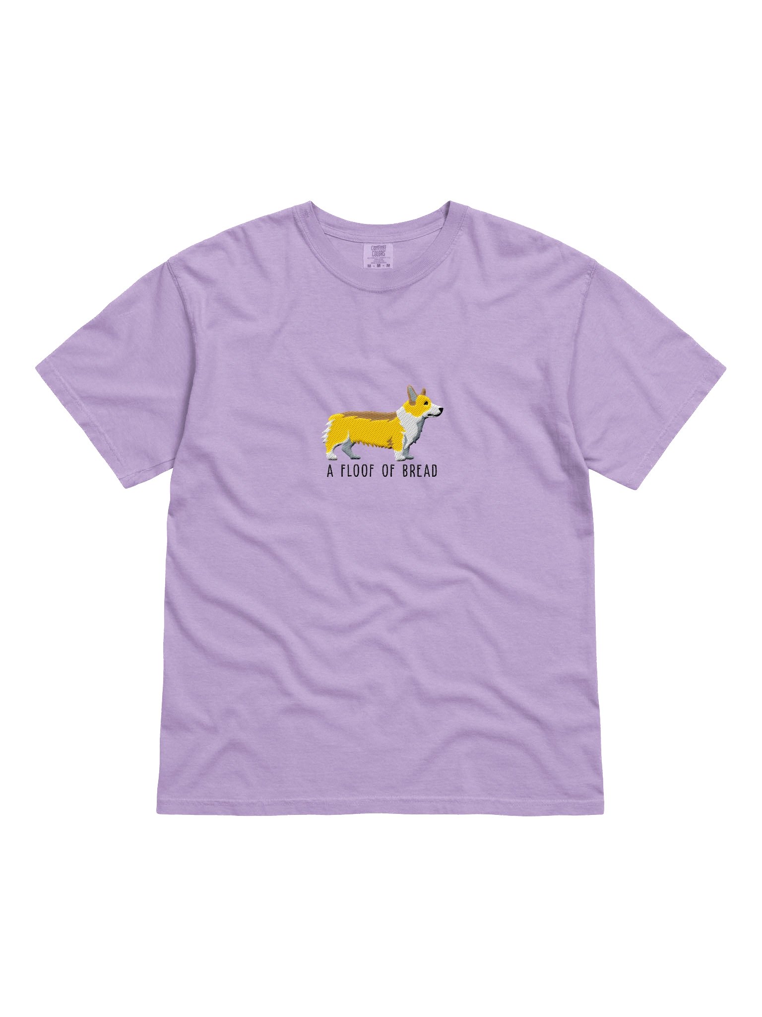 A Floof of Bread T-Shirt(Embroidered) of a Pembroke Welsh Corgi(Lemon) product image (4)