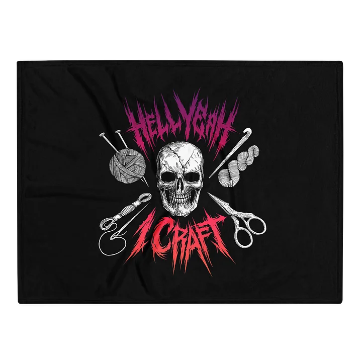 Hell Yeah I Craft Throw Blanket product image (1)