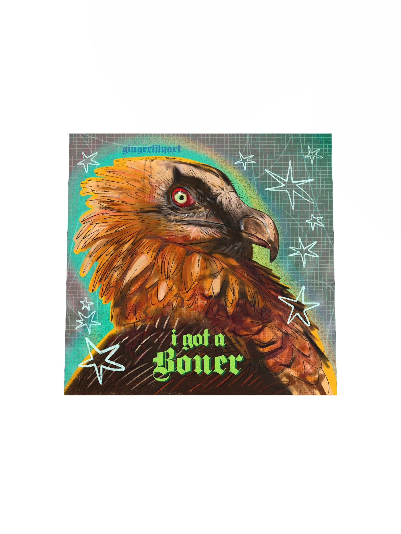 bearded vulture print product image (7)