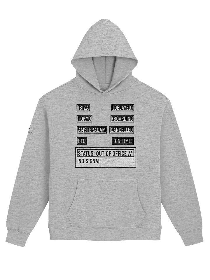 The Airport Departure Lounge // Oversized Hoodie Grey product image (1)