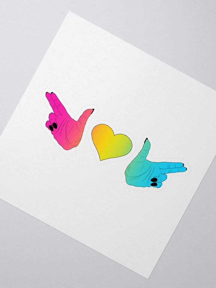 Finger Guns (pan flag) Stiker product image (7)