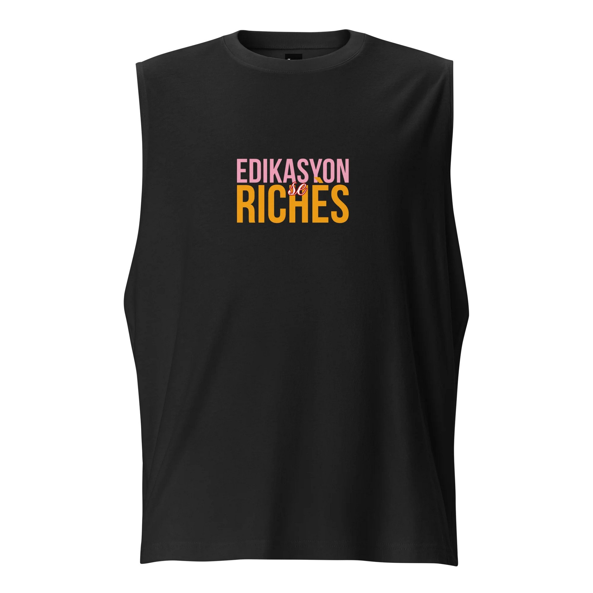 Edikasyon se Richès Muscle Tank – Flex Your Mindset product image (1)