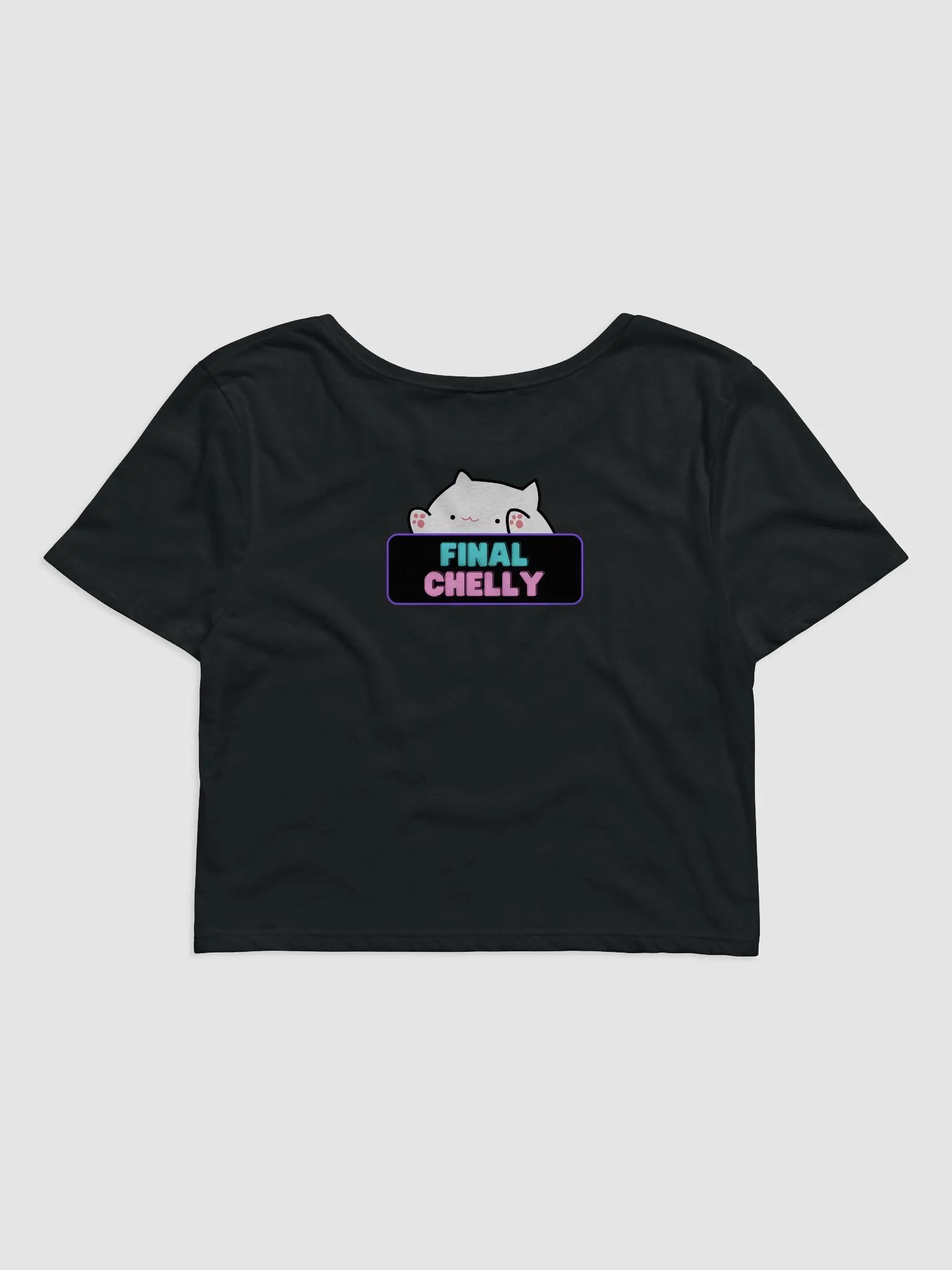 Click Clack Bongo Cat Womens Printed Crop Top product image (11)