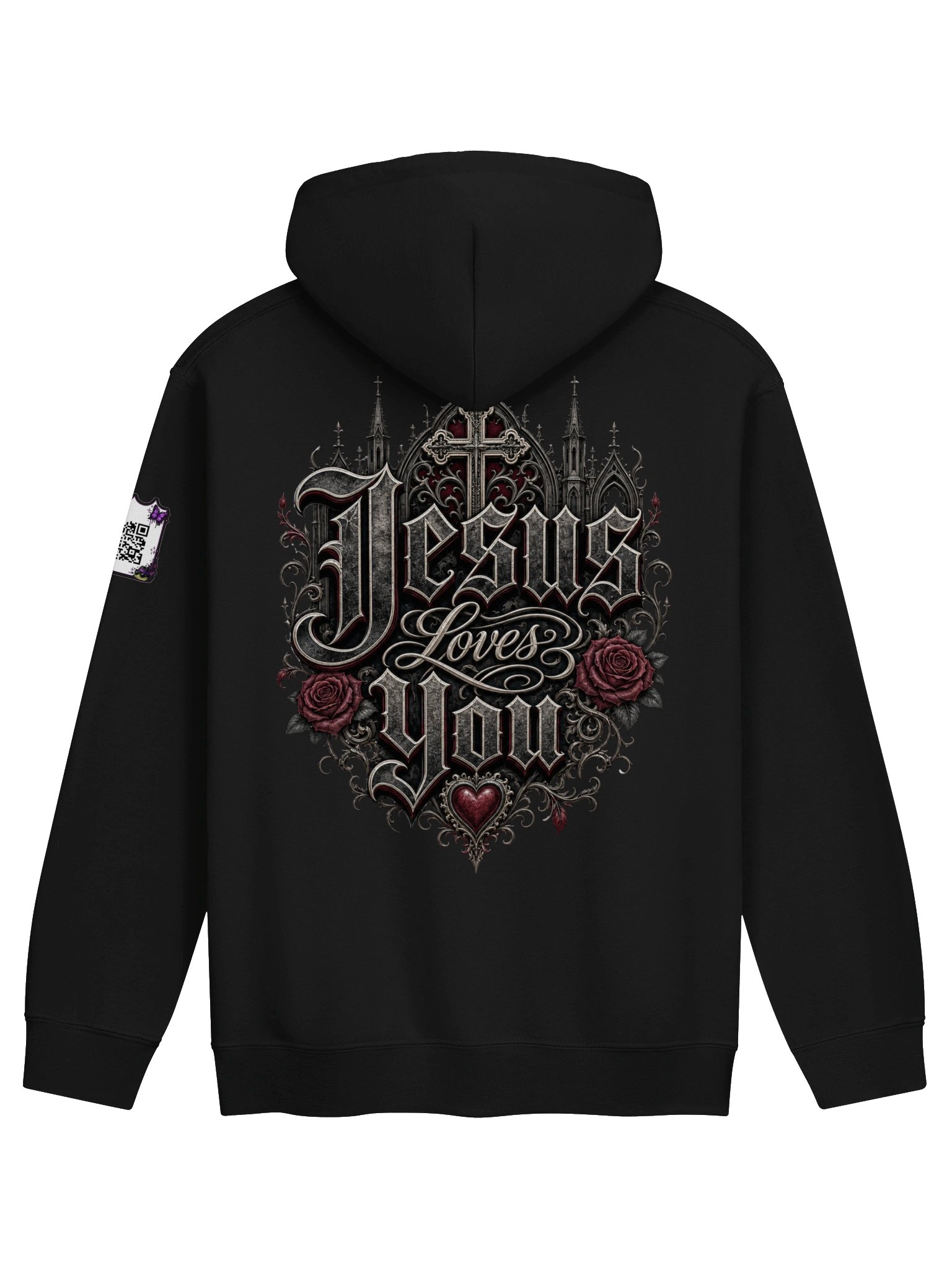 Jesus Loves You (2) Hoodie w/QR product image (5)