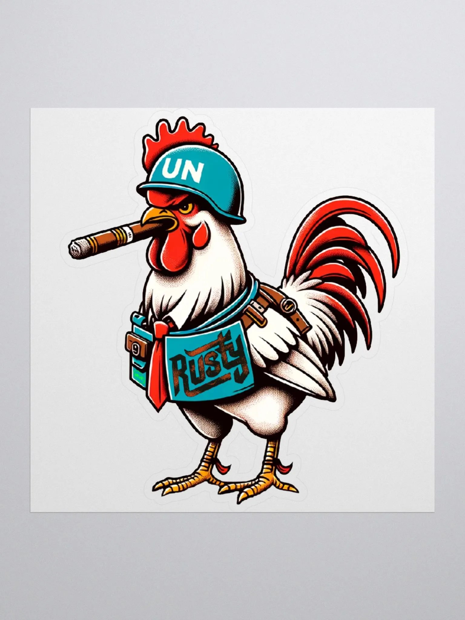 Rusty the Rooster Sticker! product image (1)