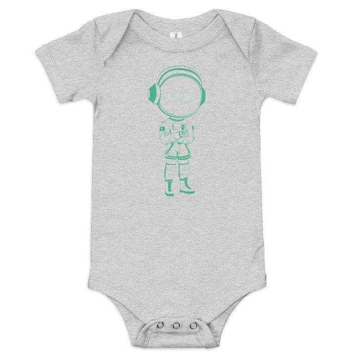 TODDLER ONSIE GREEN ASTRONAUT 8824 FRONT WITH THE MARS CITY CIRCLE MOTORCYCLE "THEY SEE ME ROLLIN" ON THE BACK product image (1)