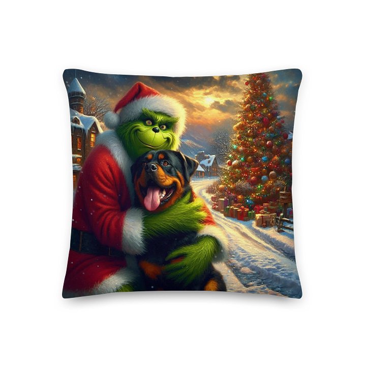 The Grinch who stole a Rottweiler All-Over Print Pillow product image (3)