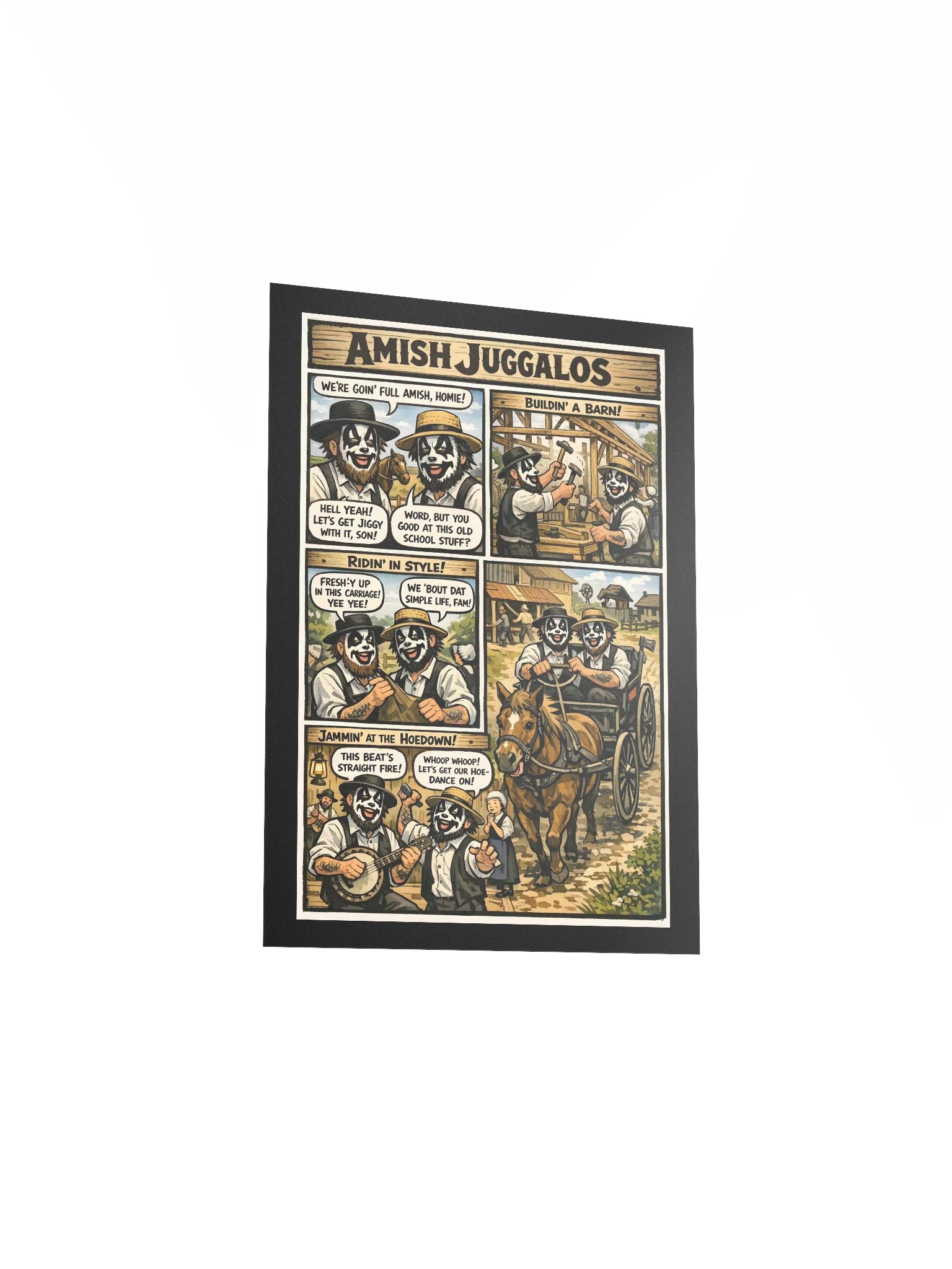 🐴 Amish Juggalos – 5x7 Matte Poster product image (3)