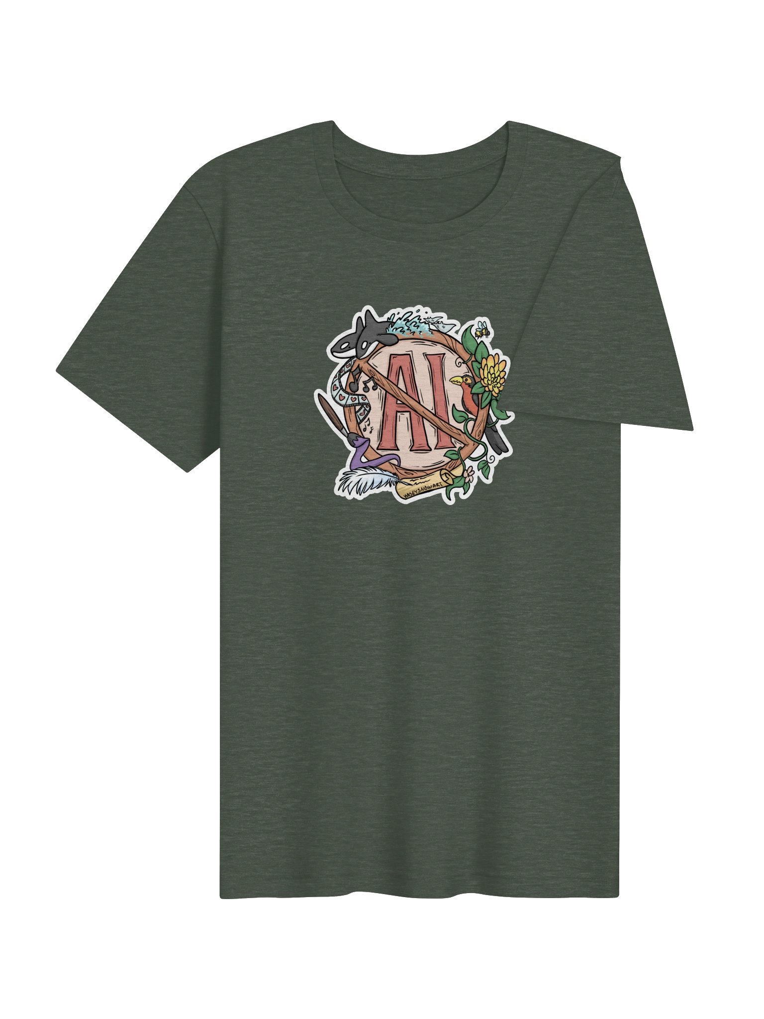 No AI T-shirt product image (4)