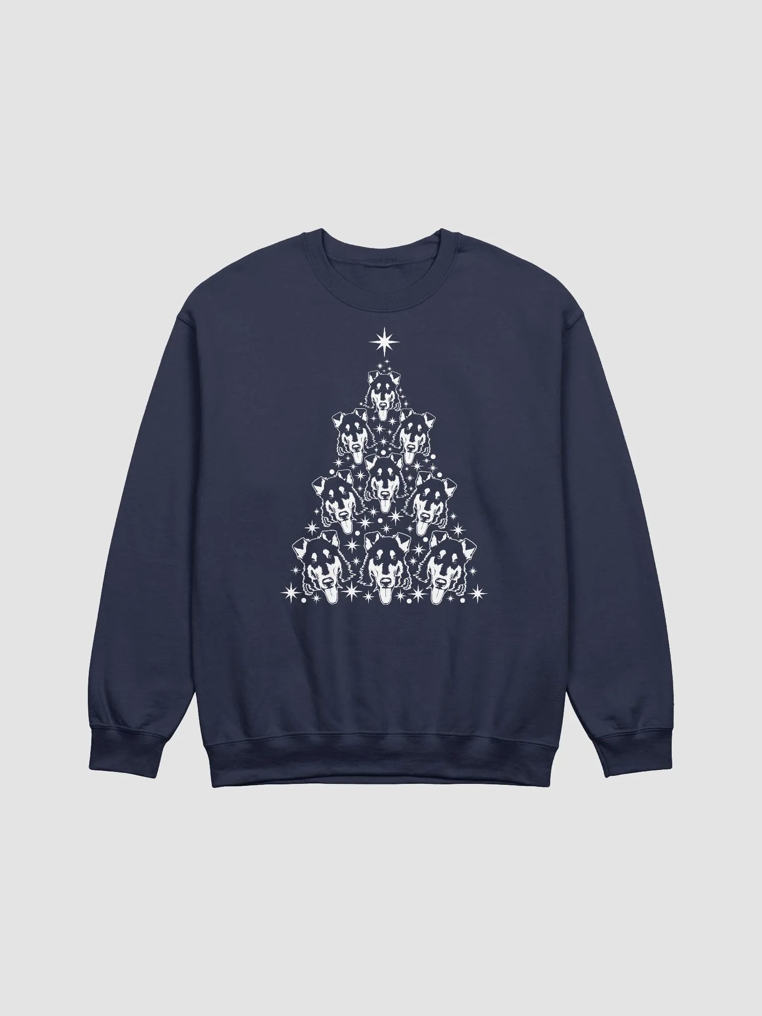Smooth Collie Christmas Tree Sweatshirt Design for Smooth Collie Paw-rents product image (18)