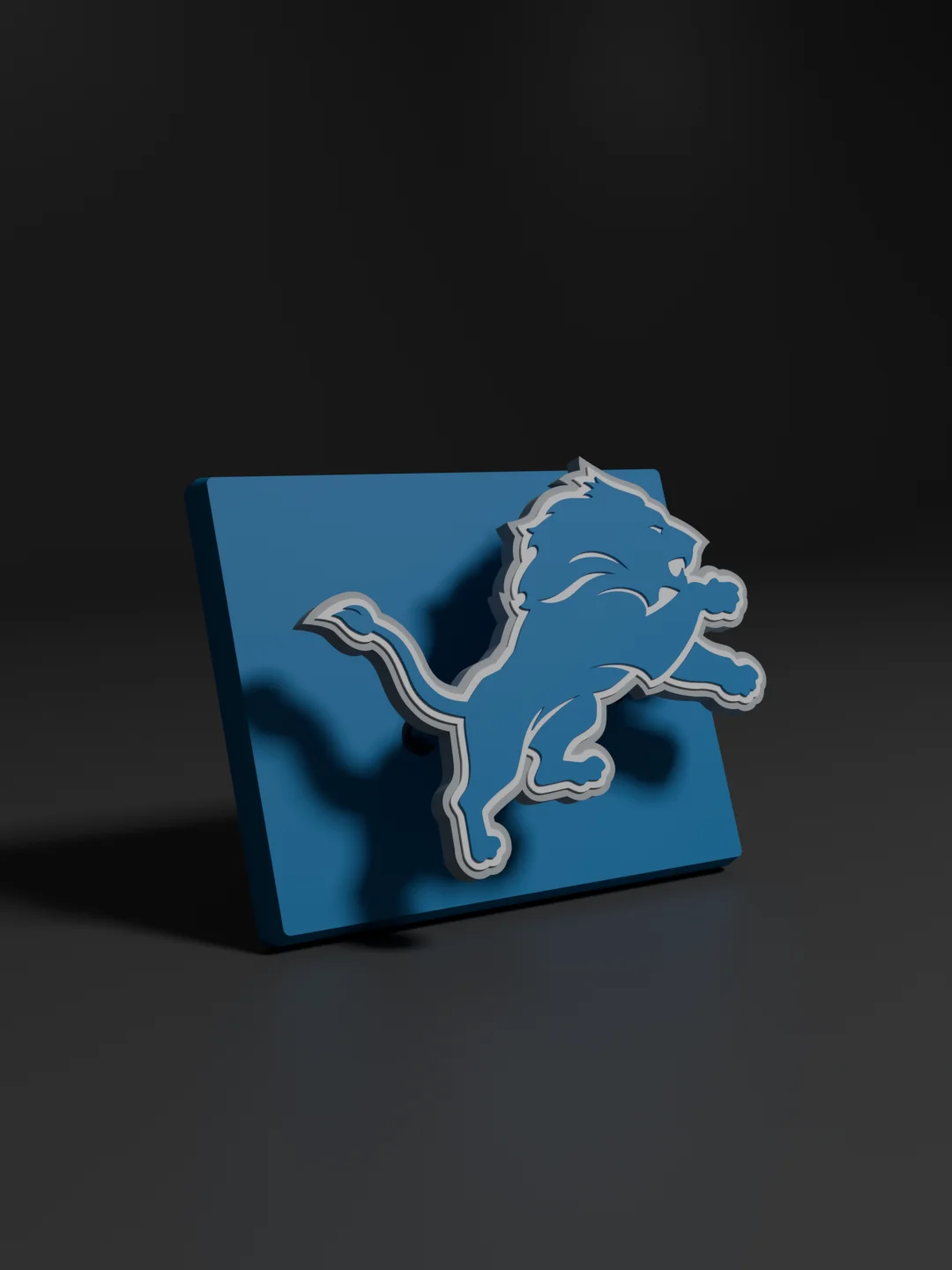Detroit Lions 3D Printed Floating Logo Sign (Digital File Only) product image (1)