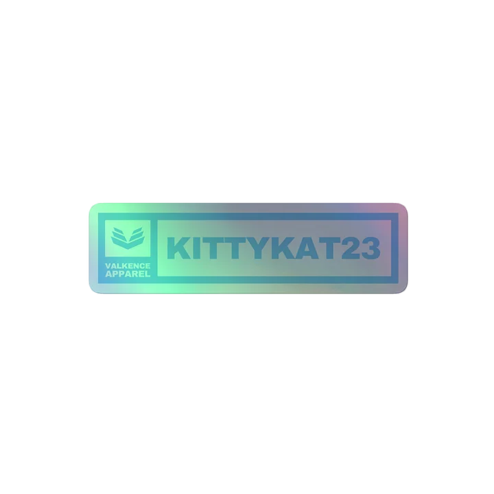 Kittykat23 Kiss-Cut Holographic Sticker - Light Blue product image (2)