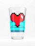 Pixel Heart Gaming Pint Glass