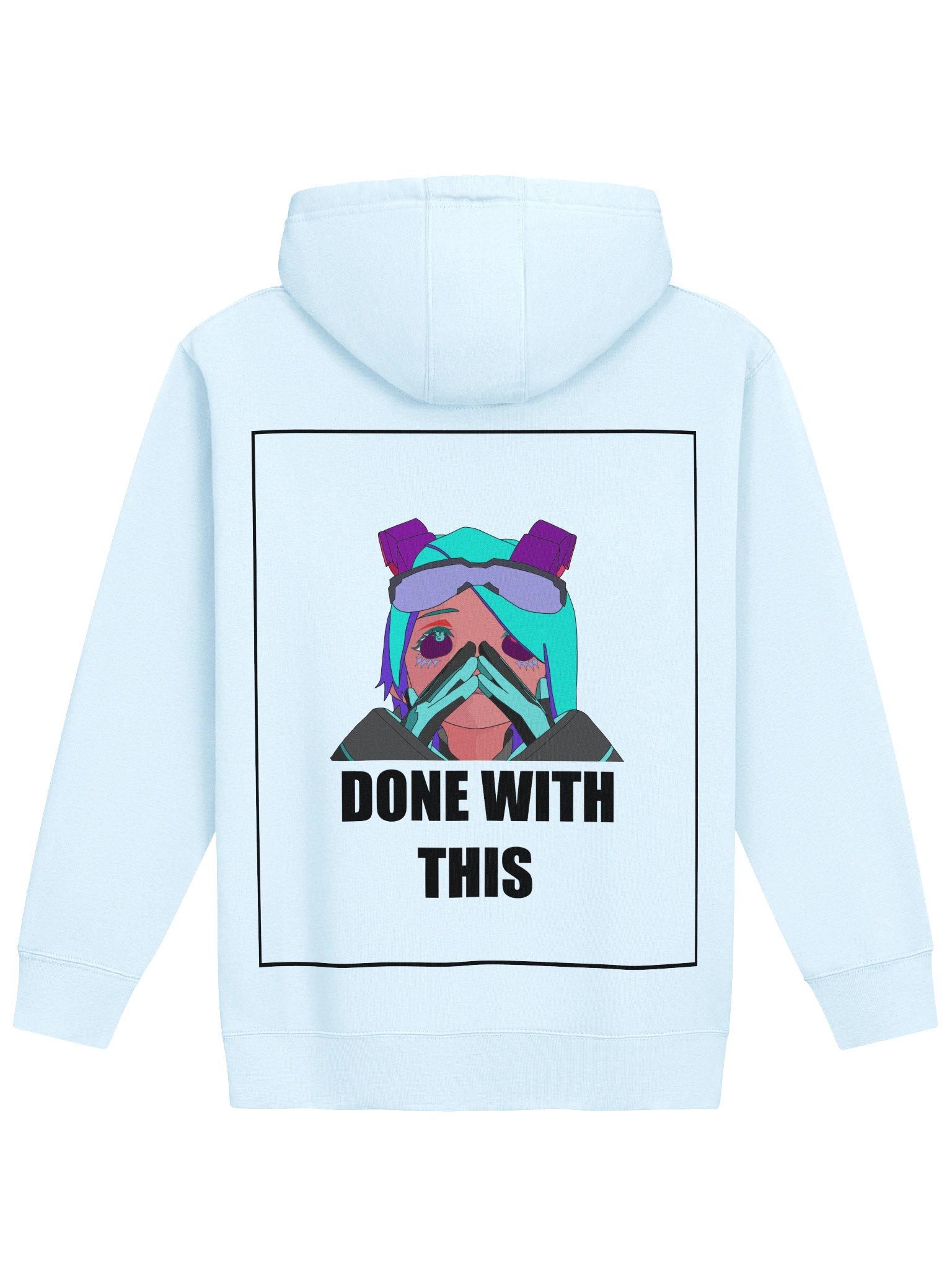 Done With This Hoodie - Black Outline product image (1)