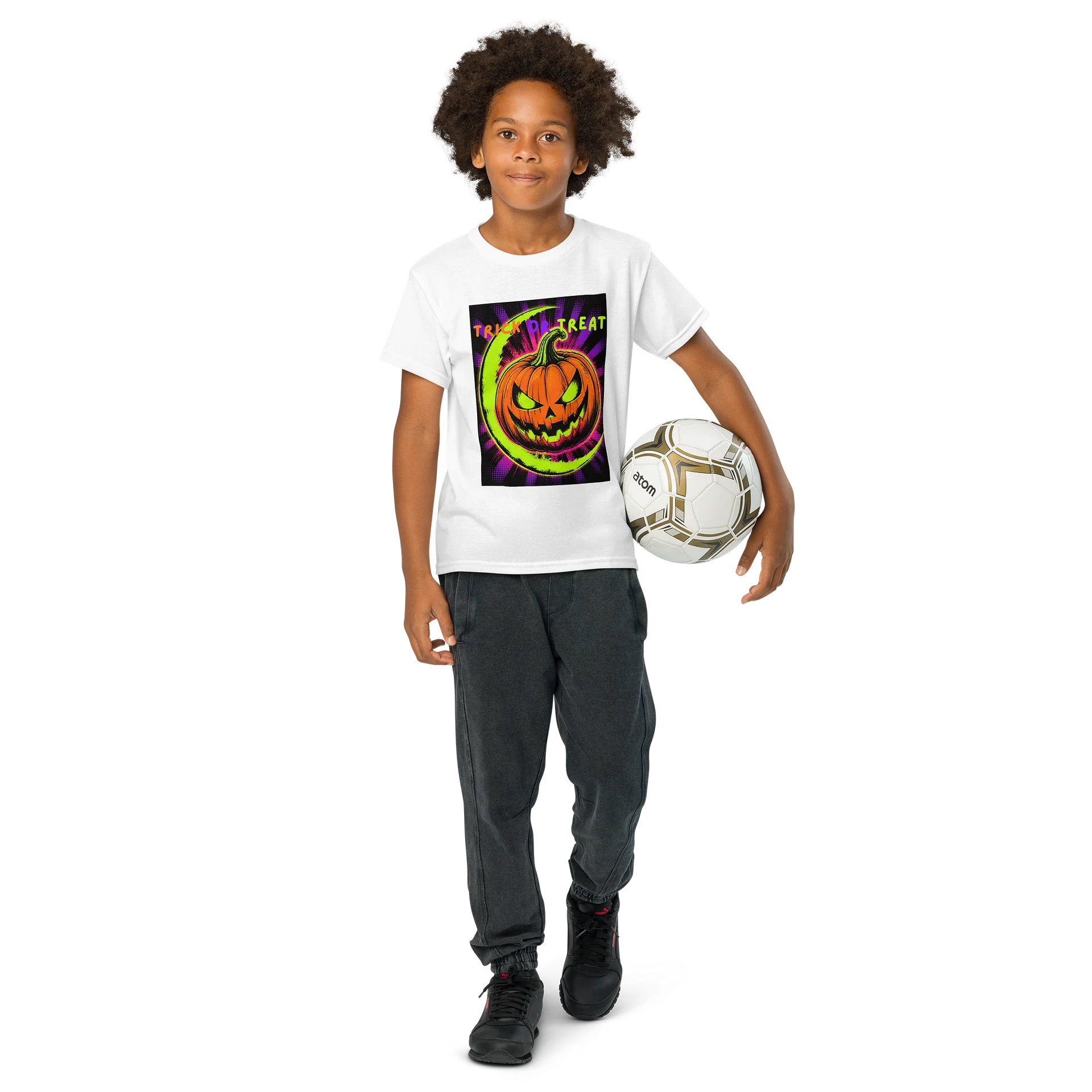 NEON JACK-O-LANTERN GRAPHIC TEE (YOUTH) product image (8)