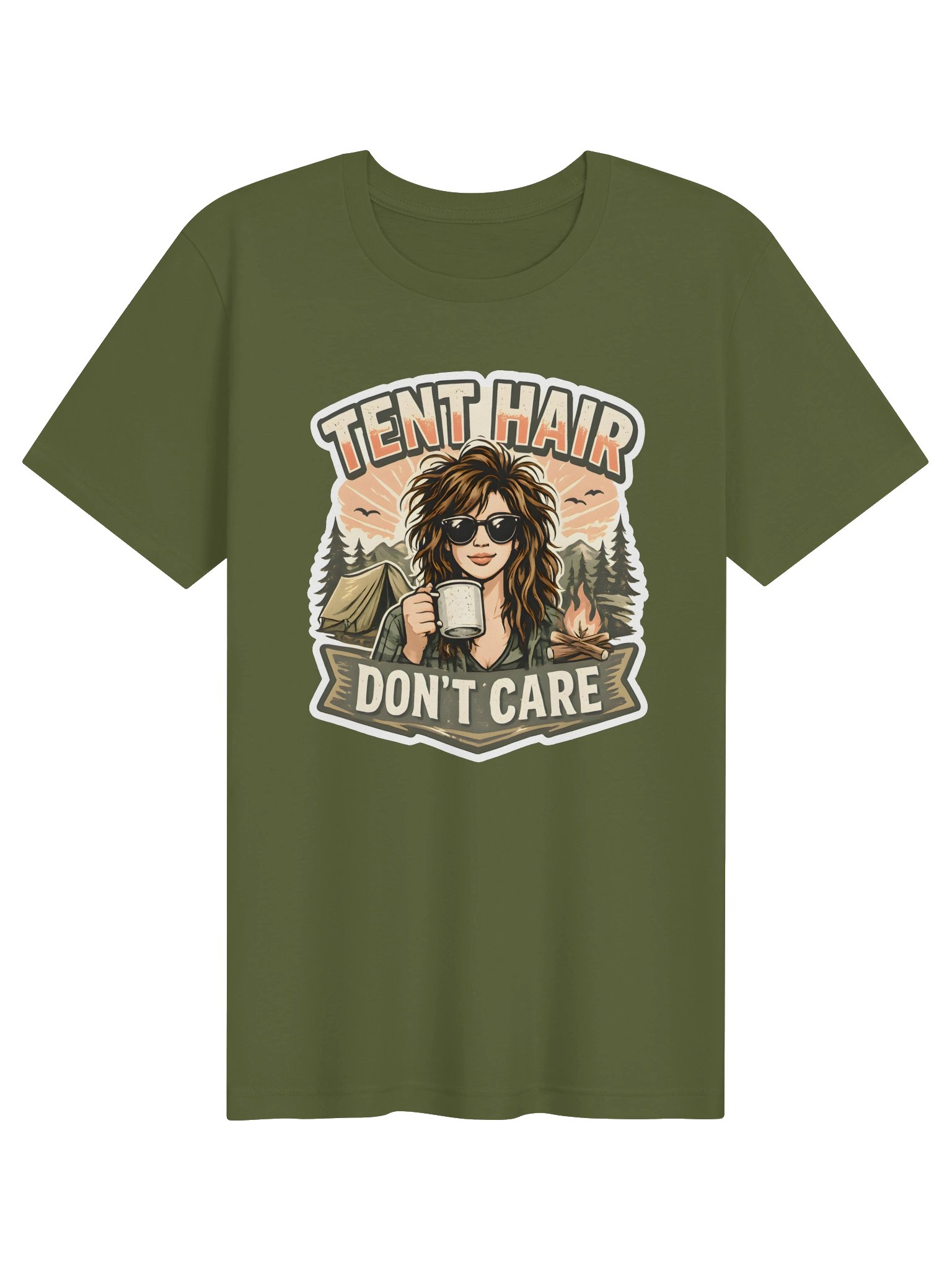 Tent Hair, Don’t Care Camping Tee product image (2)