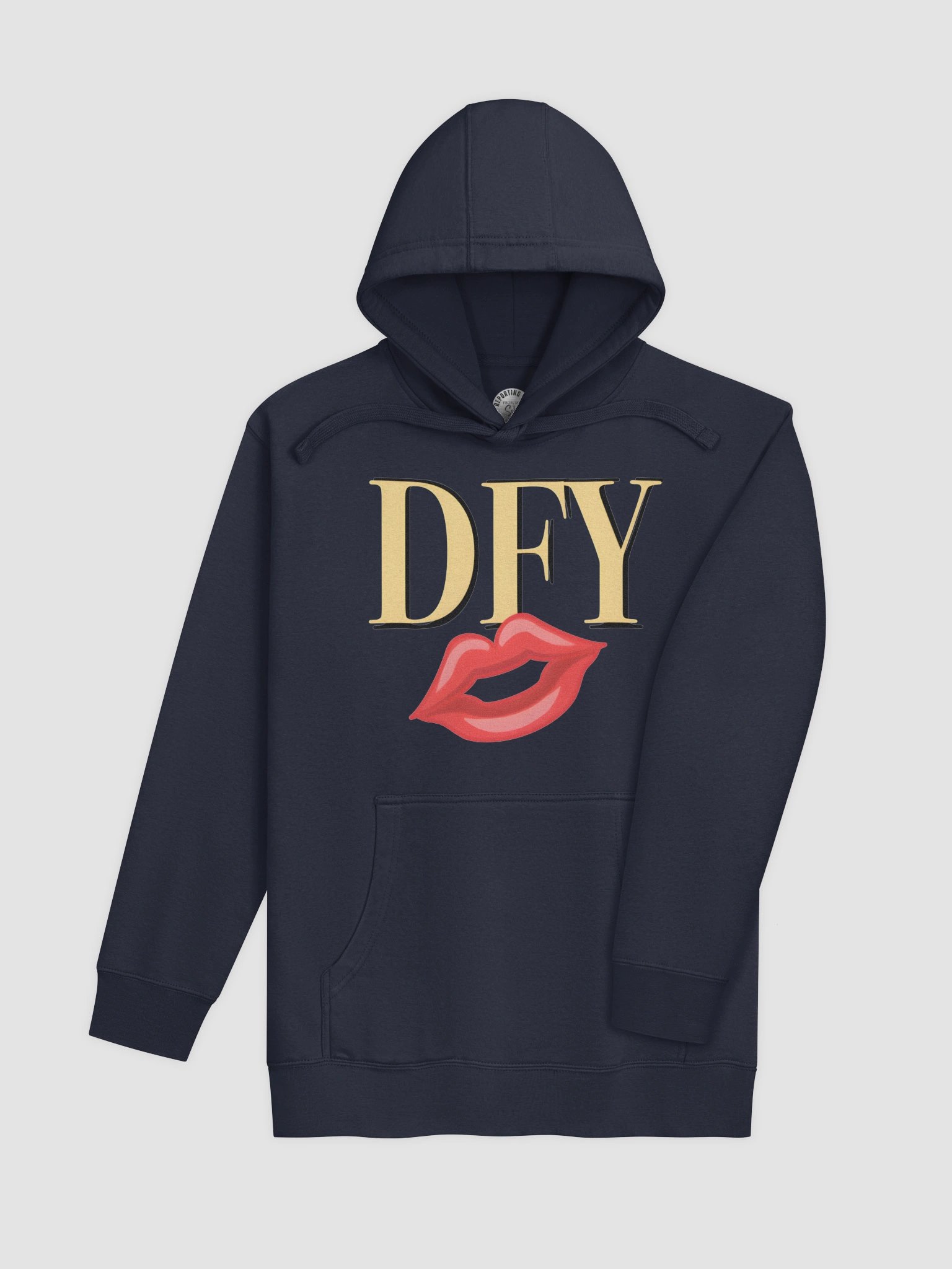 DFY Don't Flatter Yourself Reaction Cotton Heritage Unisex Premium Hoodie product image (4)