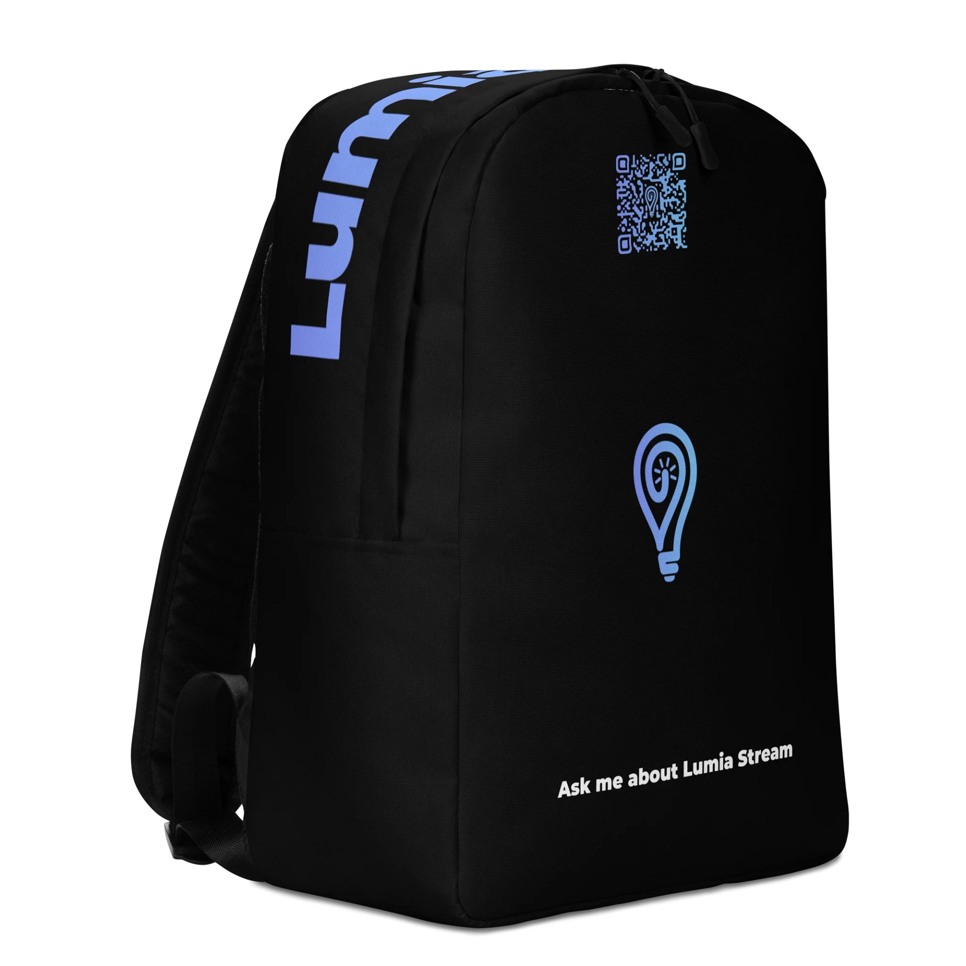 Ask me about Lumia Stream colored blue QR code Backpack product image (3)