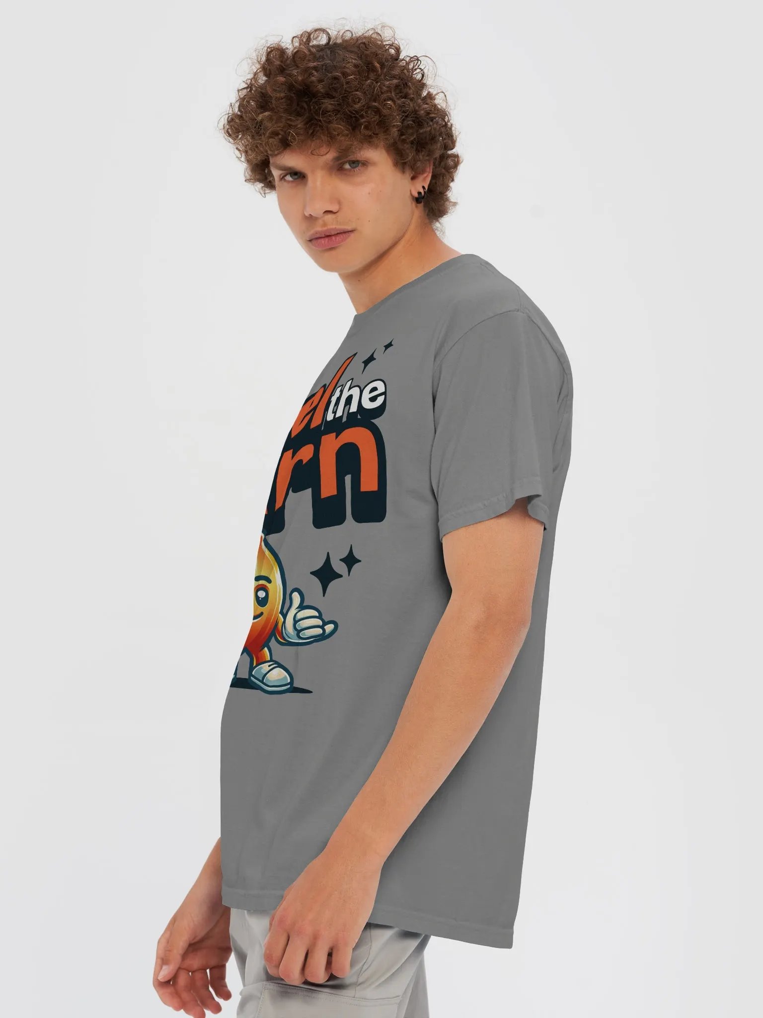 Feel the Burn Flame Graphic Tee product image (48)
