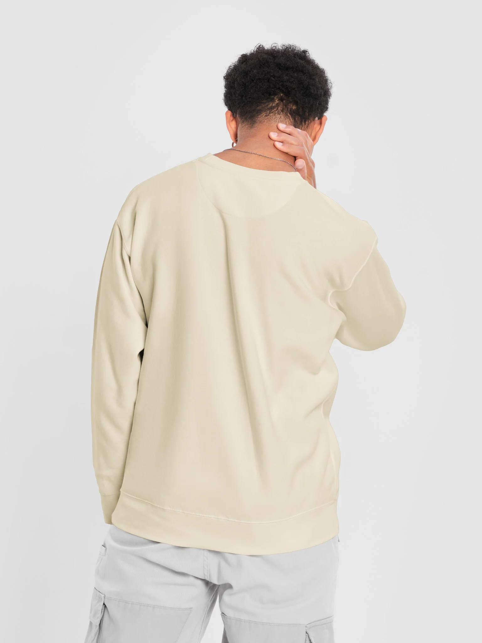 The Classic Chatty Premium Sweatshirt (Navy Text) | Chatty Logo Collection product image (21)