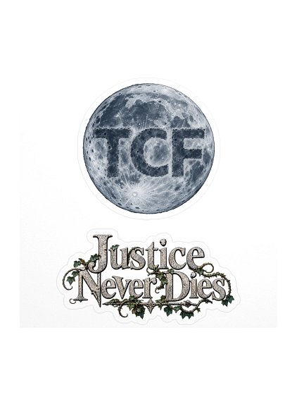Justice Never Dies TCF Halloween Edition Kiss Cut Stickers