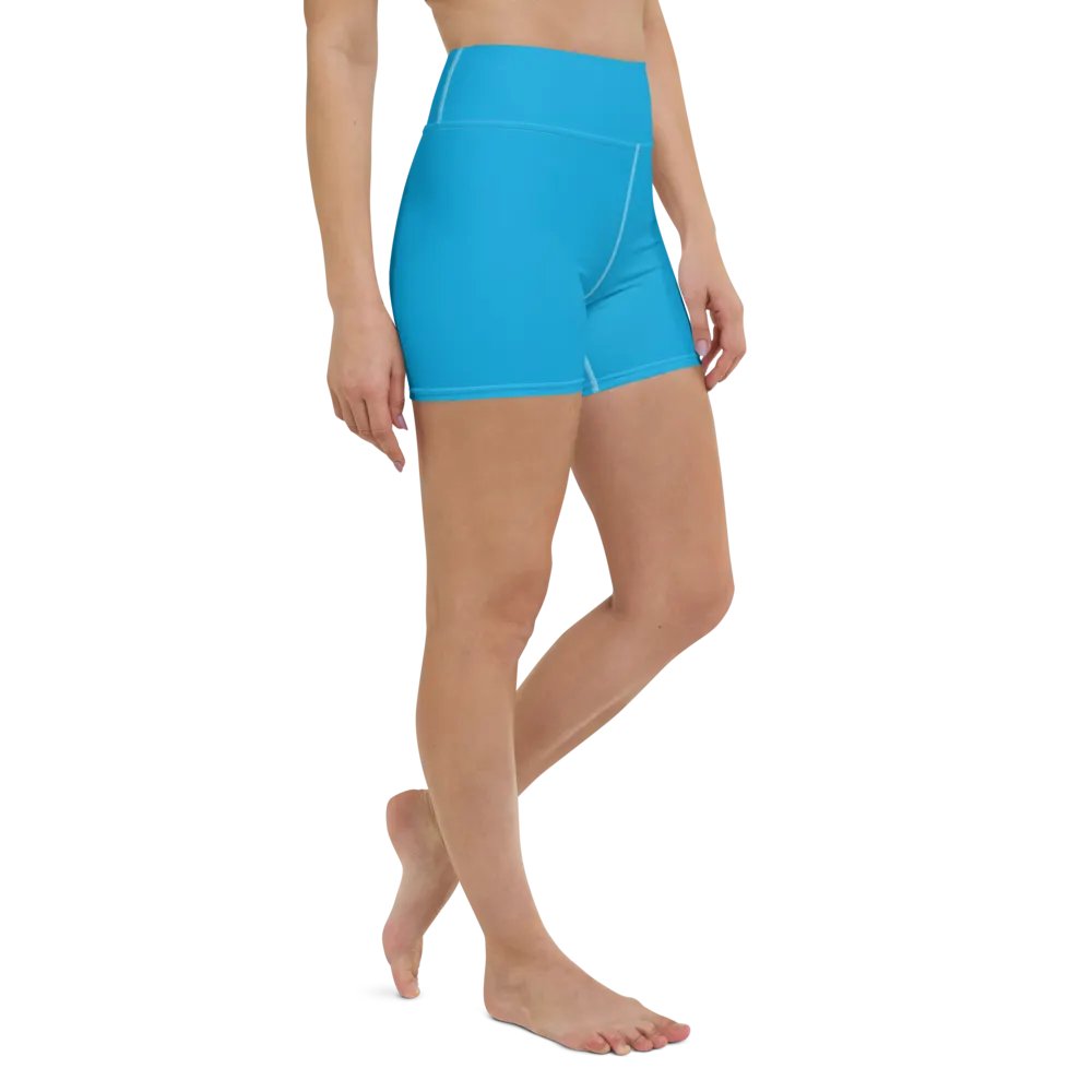 Sky Blue High-Waist Shorts product image (6)