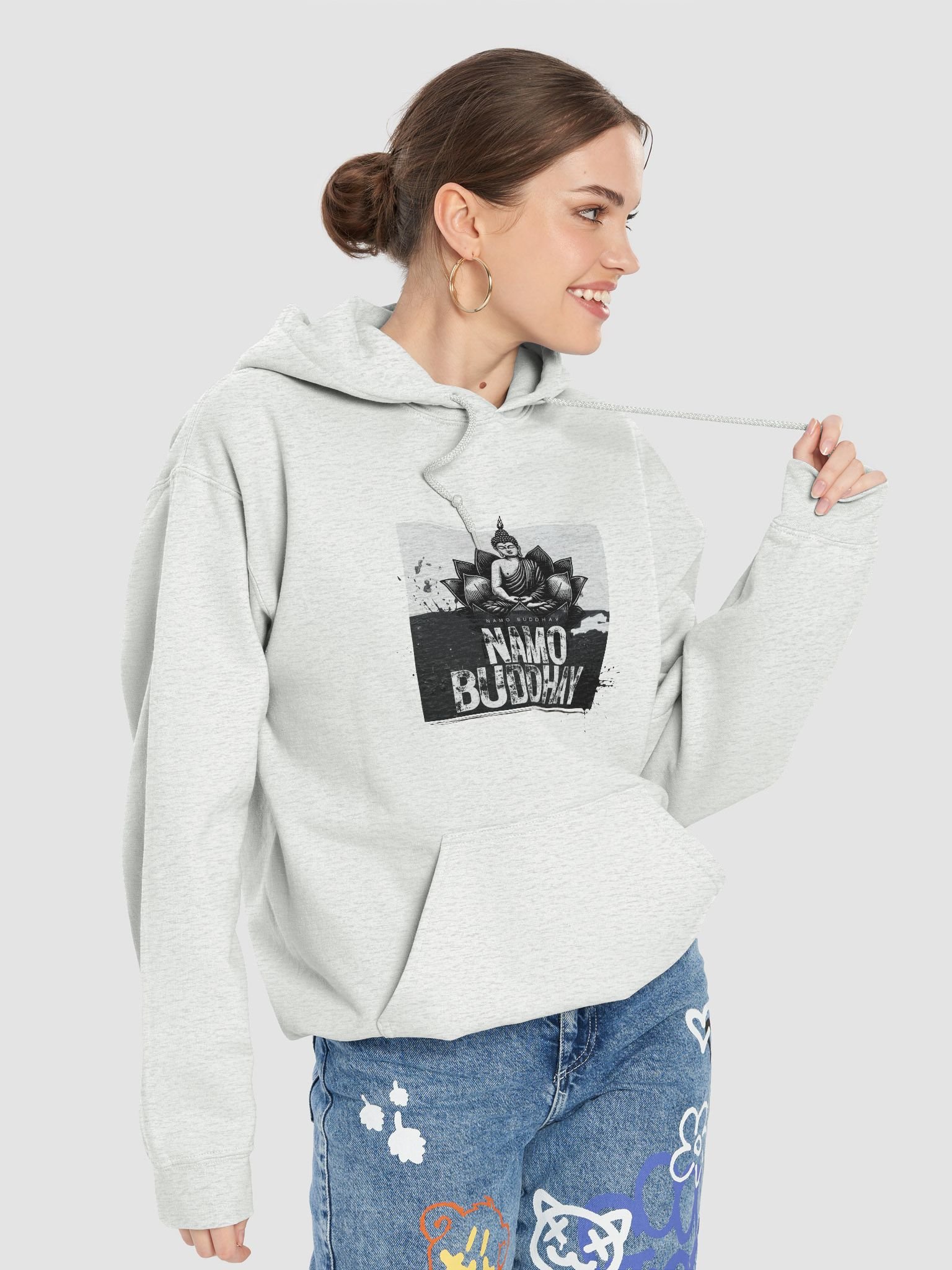 NAMO BUDDHAY Lotus Hoodie product image (61)